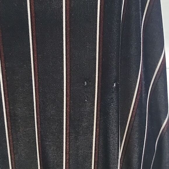 Leith black velvet pinstriped maxi dress Women's Size S - Picture 8 of 12
